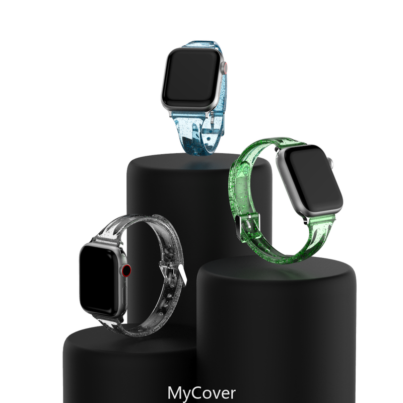 Dây Đeo Silicone Trong Suốt Cho Đồng Hồ Thông Minh Apple Watch Series 6 Se 5 4 3 2 1 Iwatch Band 40mm 44mm 38mm 42mm