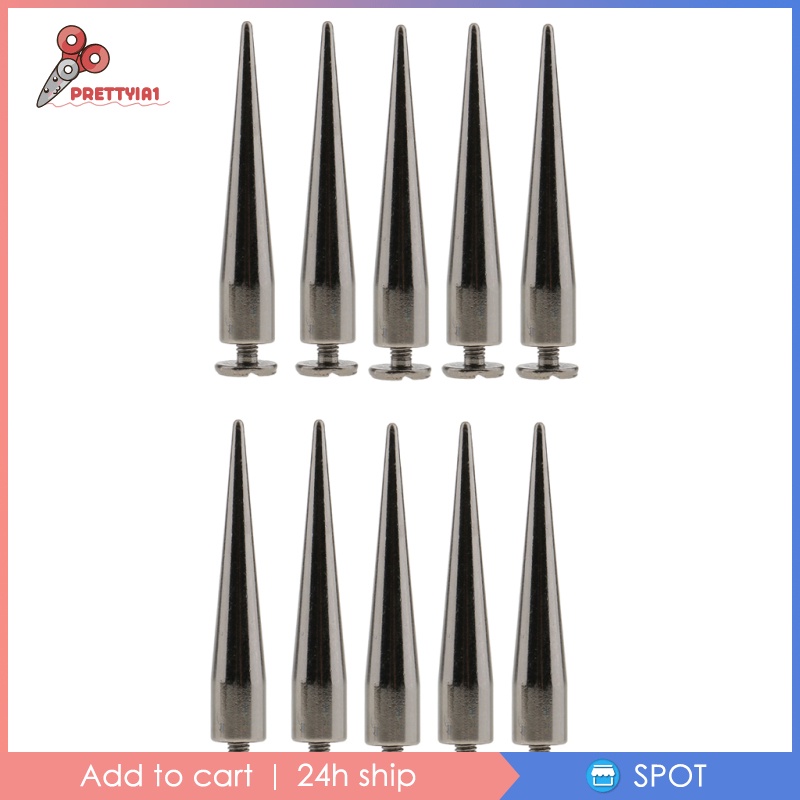 Set 10 Đinh Tán Hình Nón 7x40mm Chuyên Dụng Làm Đồ Da Thủ Công