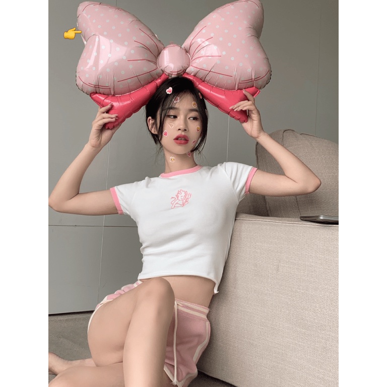 (HCM) ÁO KIỂU NỮ CROPTOP SIÊU XINH TIỂU THƯ XINH XẮN - TÔN DÁNG TRẺ TRUNG HOT KME FASHION