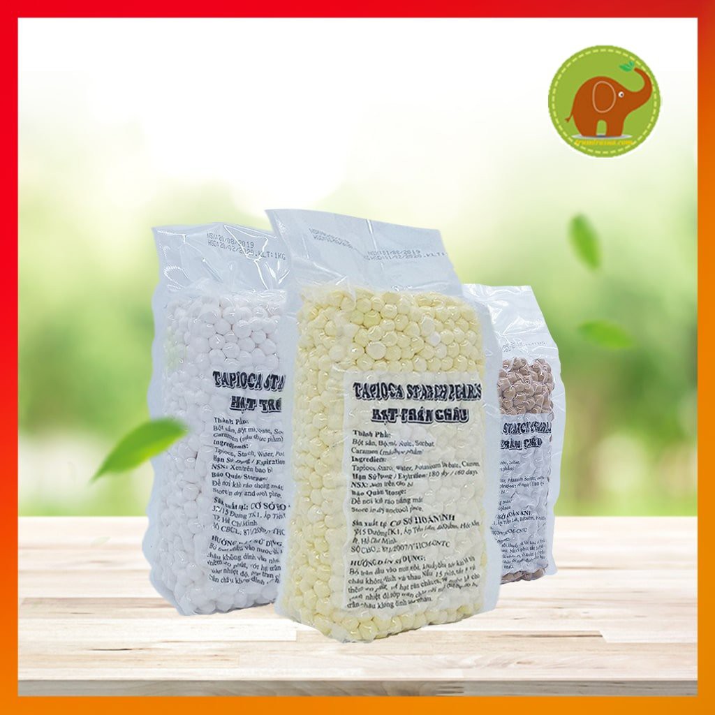 [Mã 267FMCGSALE giảm 8% đơn 500K] Trân châu đen caramel, trắng, hoàng kim (1kg) Hoàn Anh làm trân châu đường đen ngon