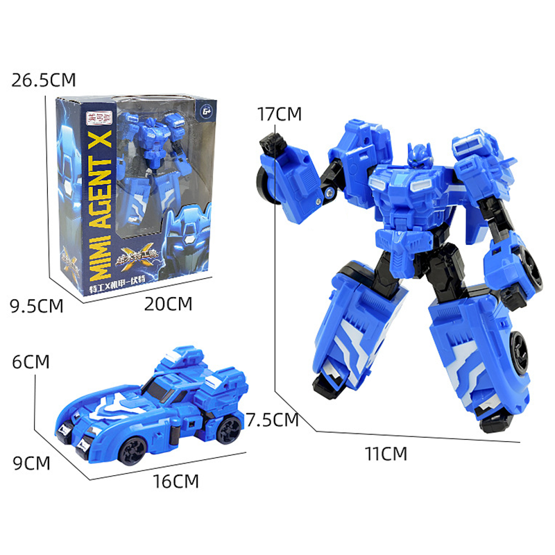 Mô hình đồ chơi robot biến hình 5 kiểu Miniforce X Lucybot Transformer Machine Car Robot