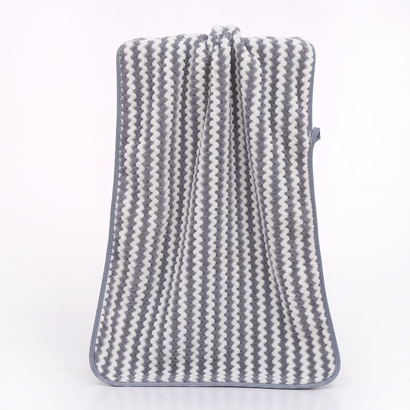 Khăn mặt lông cừu Hàn Quốc 30x50cm khăn lau mềm mịn siêu thấm hút tốt sọc Cocochang