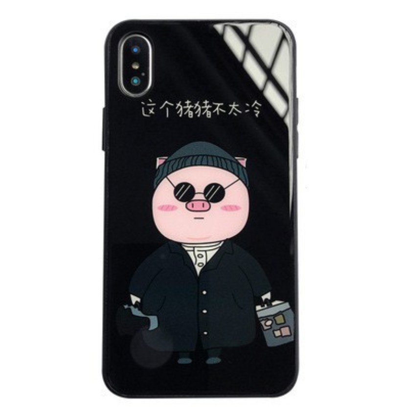 Ốp iphone -Ốp lưng điên thoại in hình cặp đôi heo cute 5/6/7/8 X/Xs/11 pro max(shop nhận in hình theo yêu cầu)