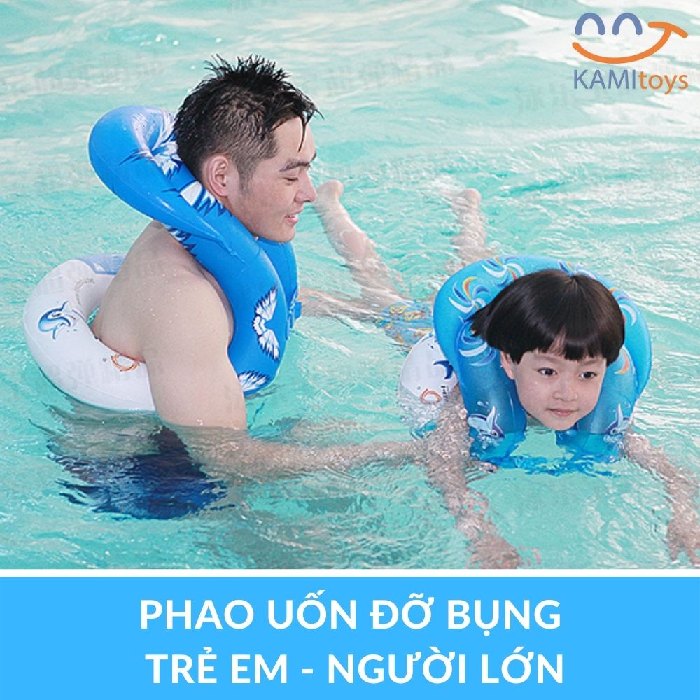 Phao uốn đỡ bụng tập bơi cho bé (Trẻ em - Người lớn) hàng dày loại tốt mã 50056