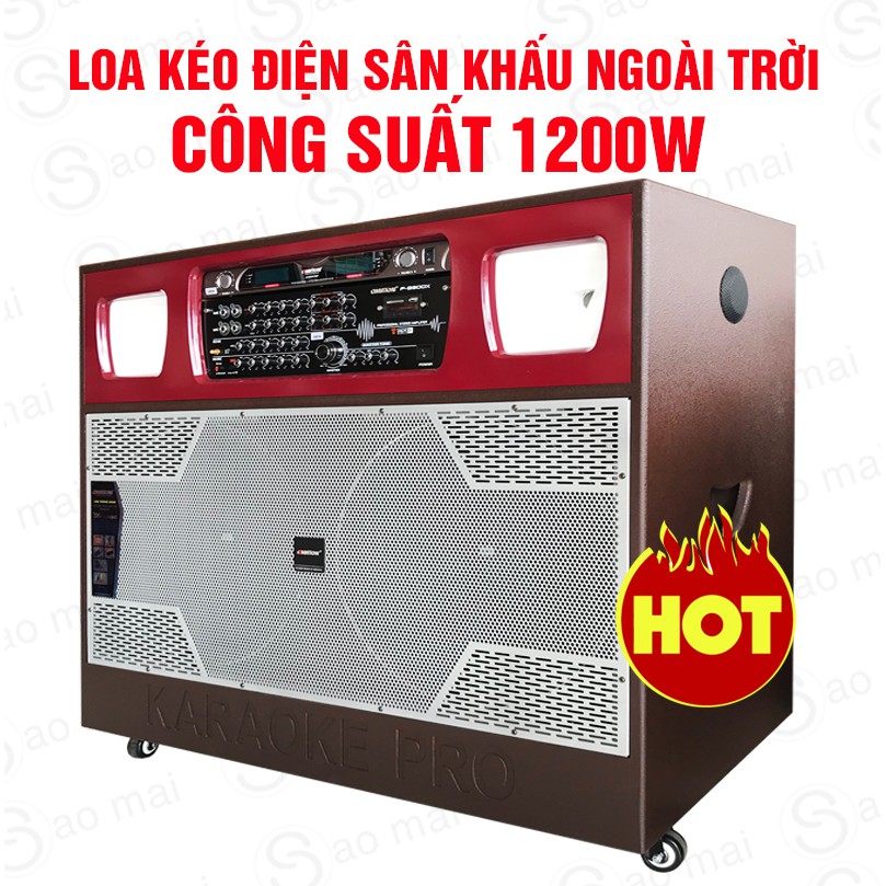 Loa kéo Điện OMATON F-3900X, 2 BASS 4 TẤC, MICRO UHF, LOA KARAOKE Bluetooth CÔNG SUẤT CỰC MẠNH