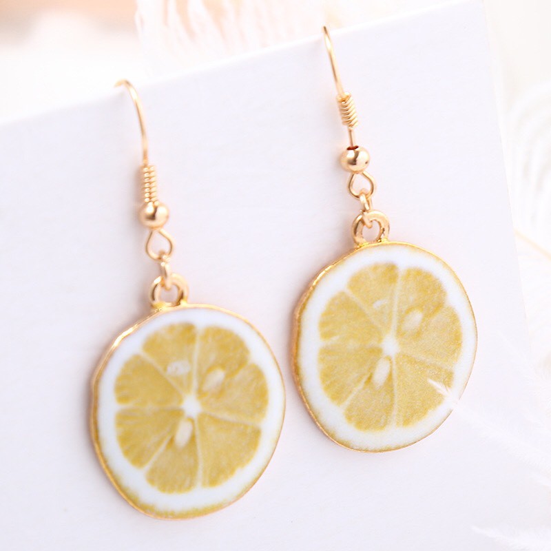 Bông Tai Nữ Hợp Kim Cao Cấp ERASHOP 073785 - Hoa Quả Mùa Hè Dễ Thương, Phù Hợp Đi Biển, Du Lịch, Đi Chơi, Rẻ Đẹp