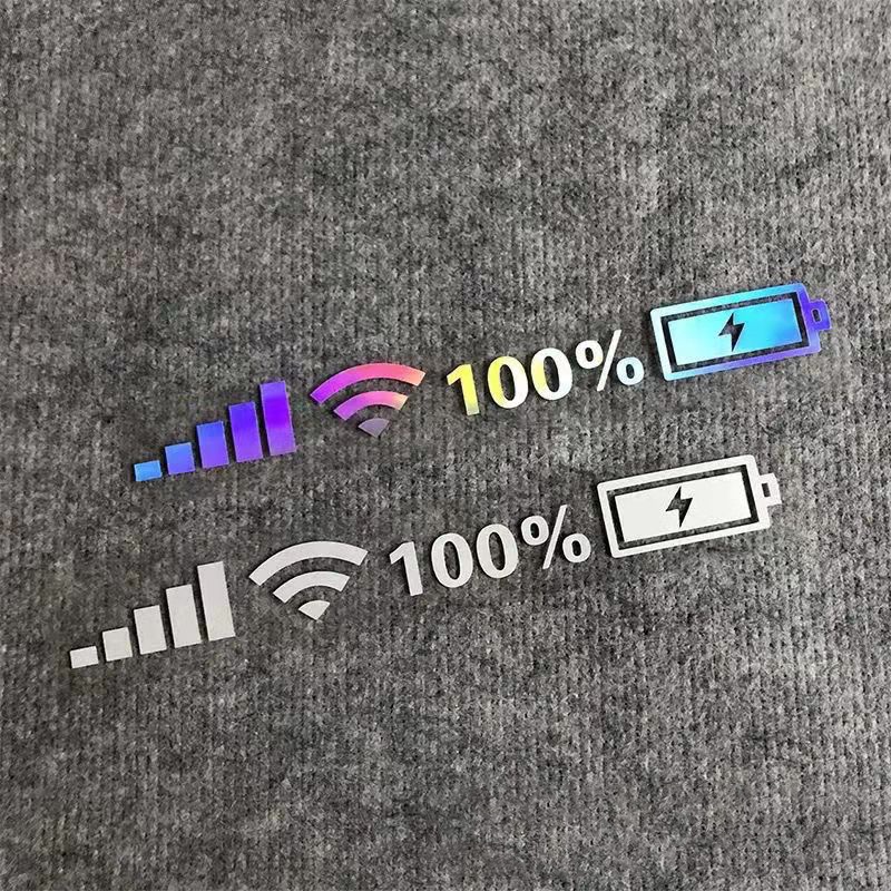 Nhãn Dán Trang Trí Xe Hơi/Xe Máy Màu Laser Thiết Kế Độc Đáo