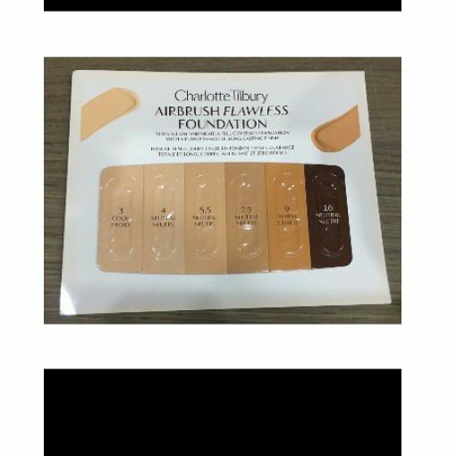 sample kem nền charlotte tilbury airbrush flawless foudation