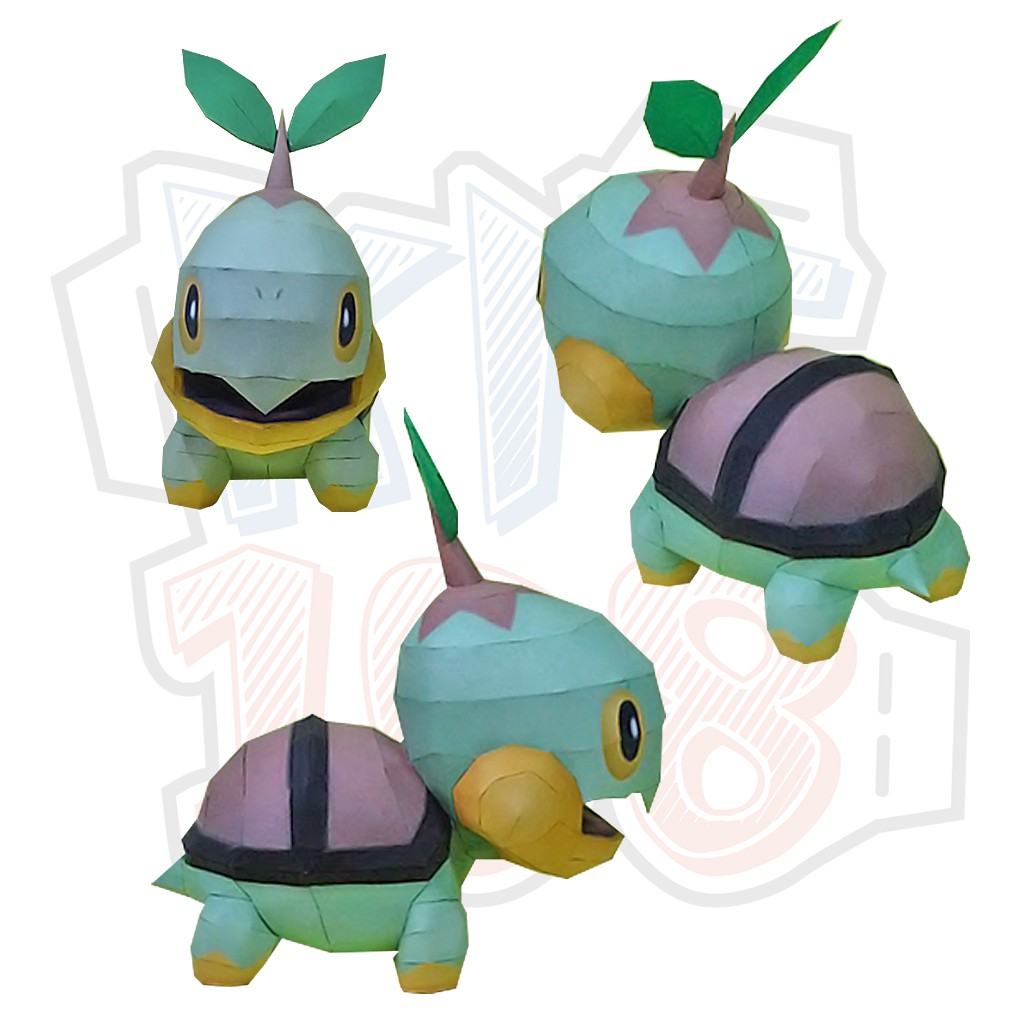 Mô hình giấy Pokemon Turtwig