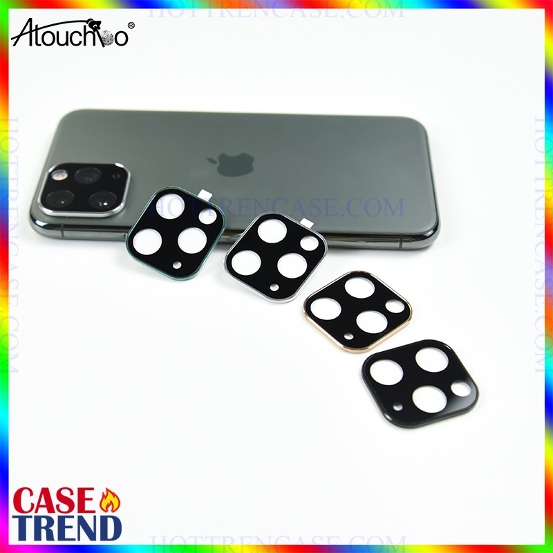 Kính Cường Lực Camera iPhone 11 / iPhone 11 Pro Max - Viền TiTanium - Atouchbo | BigBuy360 - bigbuy360.vn