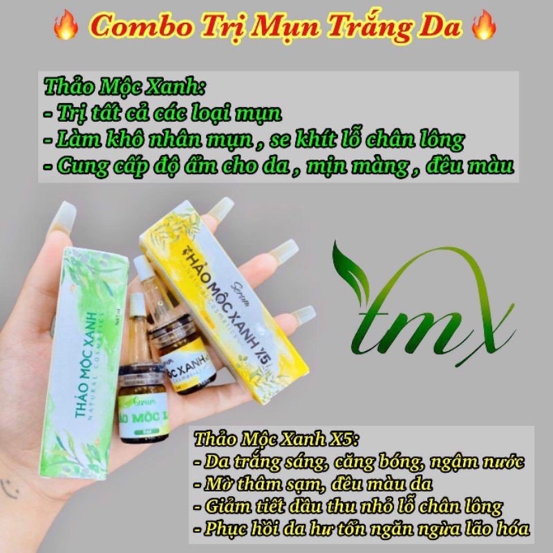 COMBO THẢO MỘC XANH- SỮA RỬA MẶT