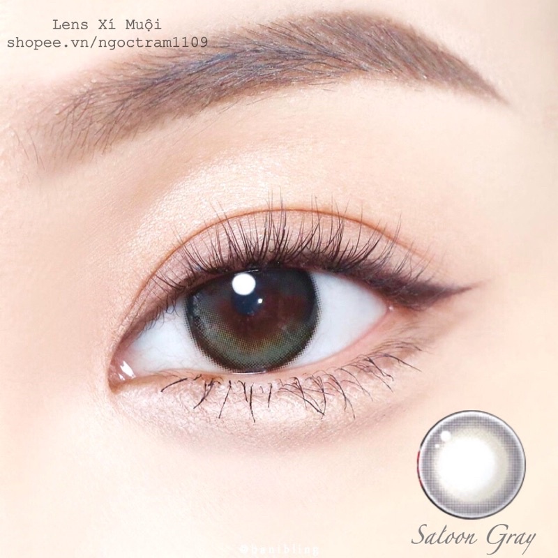 Lens mắt xám xanh giãn vừa Milli