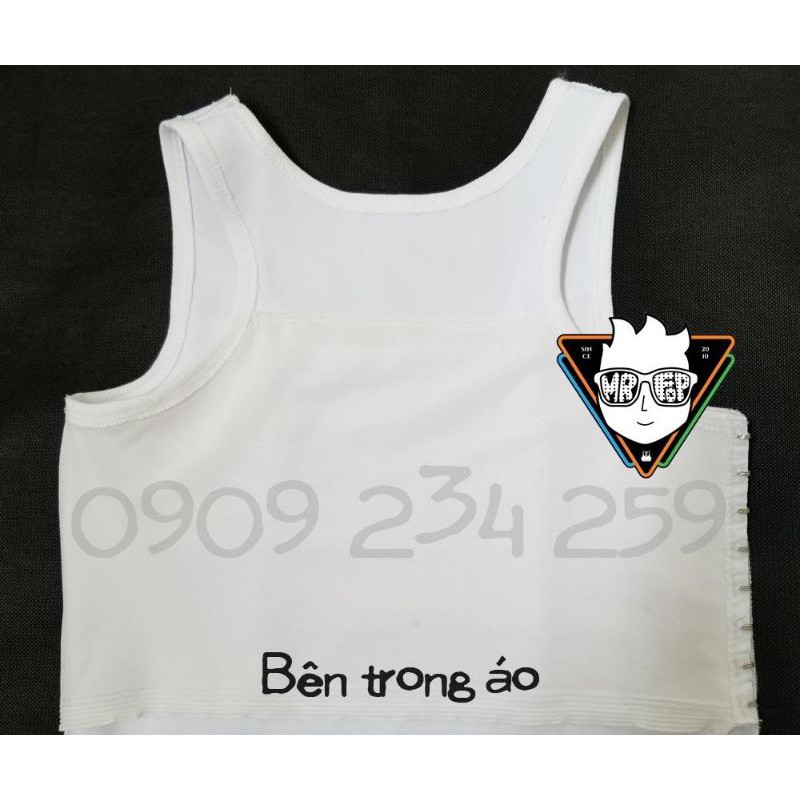 Áo nịt dài móc gài hông trái có viền / không viền  Tomboy Transguy