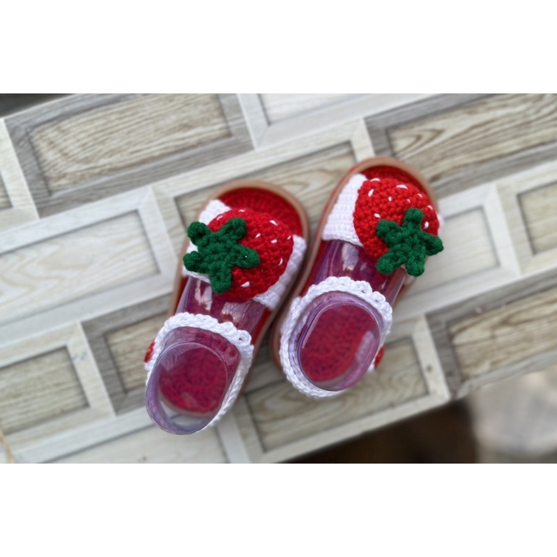 Giày len đế cao su cho bé