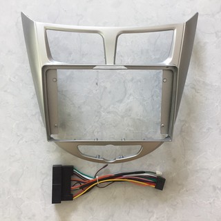 Mặt nạ taplo 9 inch cho xe hyundai accent năm 2011 - 2016