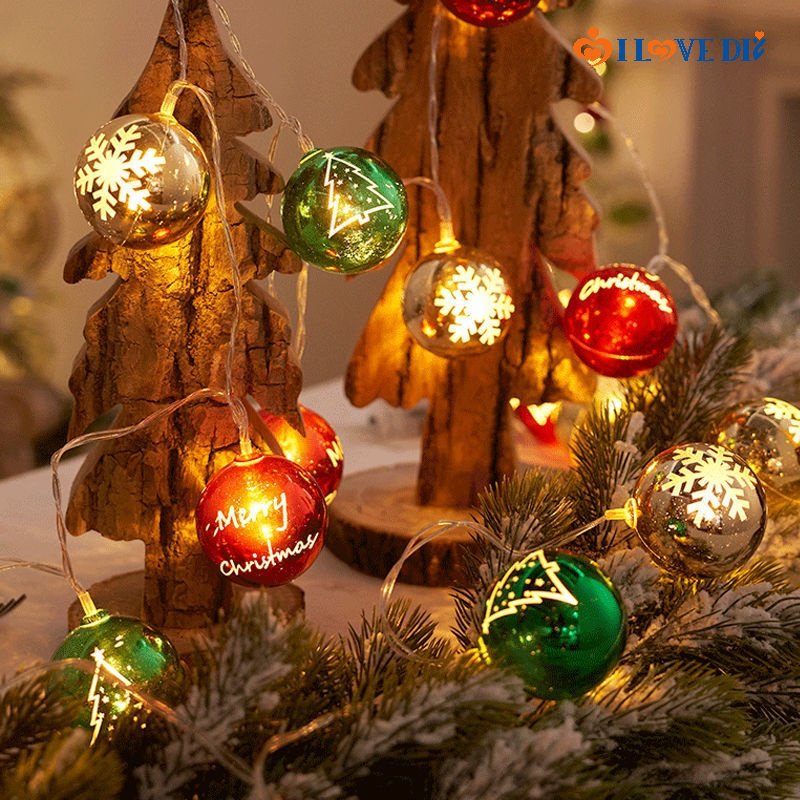 Dây Đèn Led Hình Bông Tuyết / Bông Tuyết Trang Trí Giáng Sinh