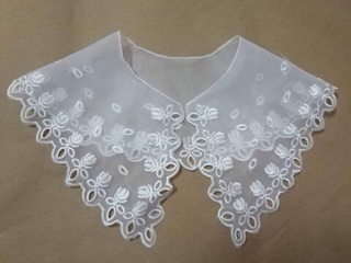 Cổ áo ren + Bâu áo + Lá cổ