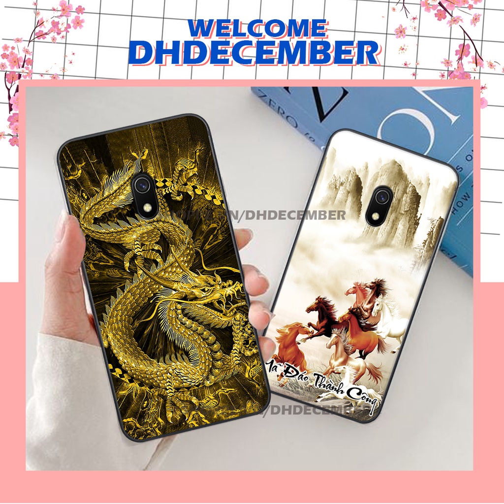 Ốp lưng Xiaomi REDMI 8A in hình thư pháp tâm an vạn sự an ,mã đáo thành công SIÊU CHẤT