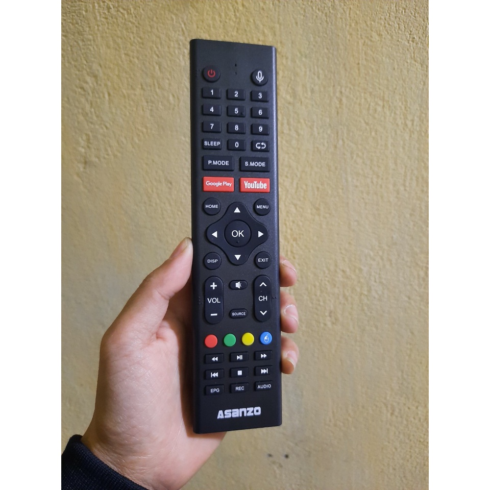 Remote Điều khiển TV Asanzo giọng nói- Hàng mới chính hãng theo máy 100% Tặng kèm Pin!!!