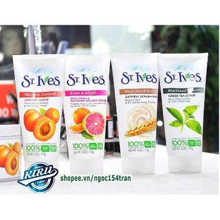 {BIG SALE} Sữa rửa mặt tẩy tế bào chết St Ives trà xanh và đào