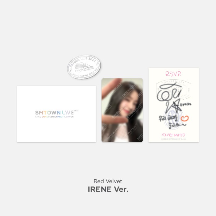 Beyond LIVE - SMTOWN LIVE 2022 : SMCU EXPRESS @ HUMAN CITY_SUWON  INVITATION + BADGE SET