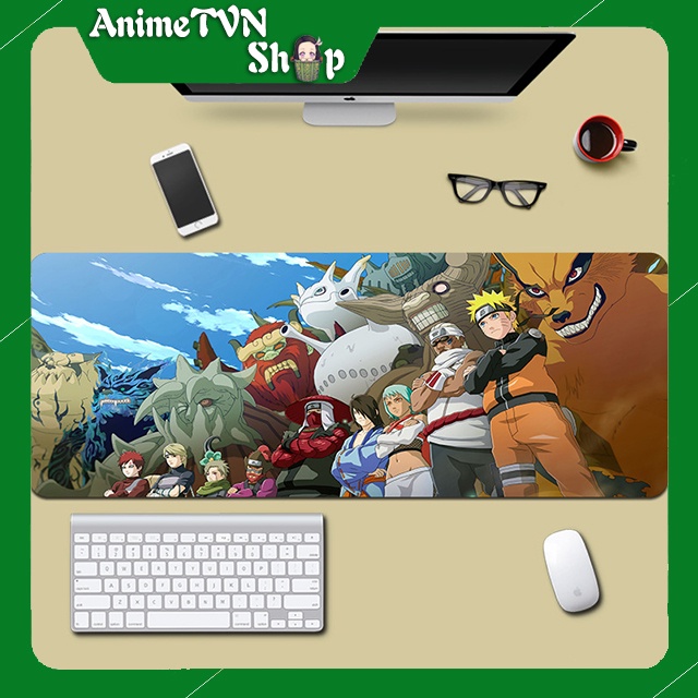 Miếng lót chuột khổng lồ hình Anime/Manga Naruto và nhóm Akatsuki - cao su thiên nhiên