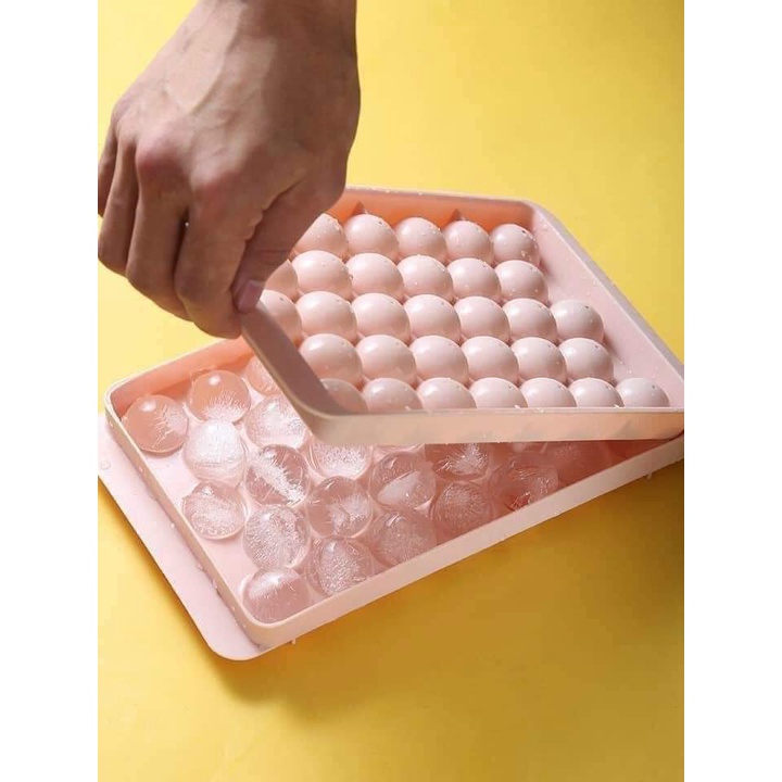 KHAY LÀM ĐÁ 33 VIÊN, LÀM THẠCH VIÊN TRÒN