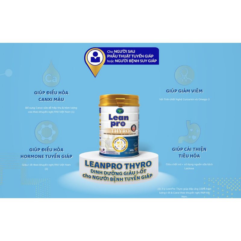 Sữa bột LEAN PRO THYRO hương việt quất, lon thiếc 400g- 900g