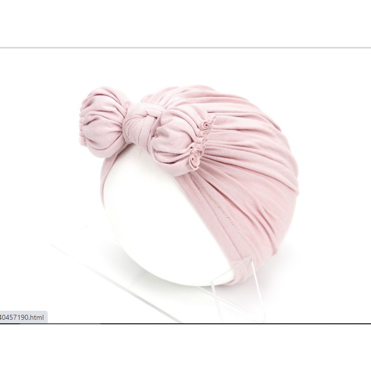 MŨ TURBAN COTTON TAI NƠ SIÊU MỀM MỊN DÀNH CHO BÉ GÁI