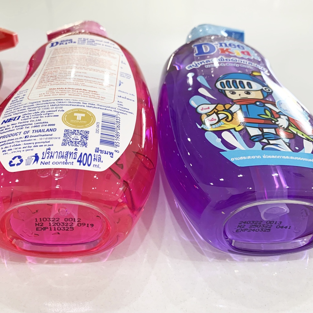 Sữa tắm gội Dnee kids 400ml Thái Lan, cho bé trên 3 tuổi