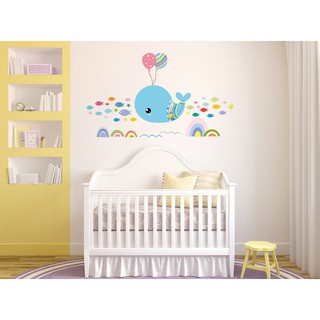 Decal dán tường Cá heo đại dương