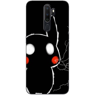 Ốp lưng oppo a52, oppo a53, oppo a54, oppo a5 , oppo a5s mẫu pichu đen