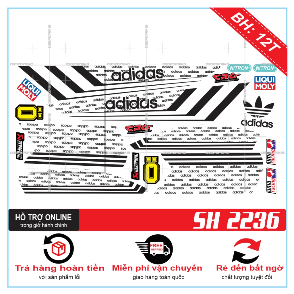 TEM XE SH 2019 ADIDASS -- SHIN DECAL 2