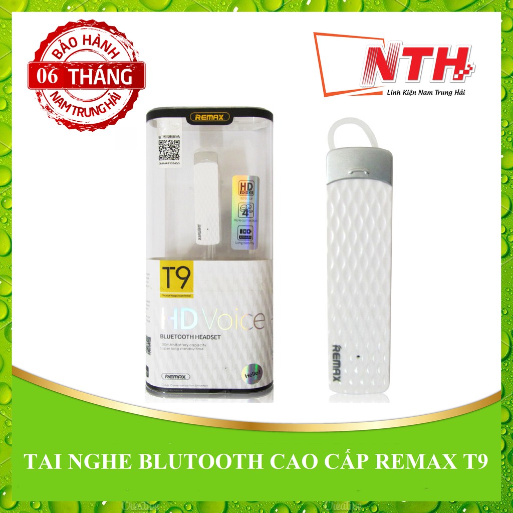 [TẶNG BÓP ĐỰNG TAI NGHE] TAI NGHE NHÉT TAI BLUETOOTH REMAX T9