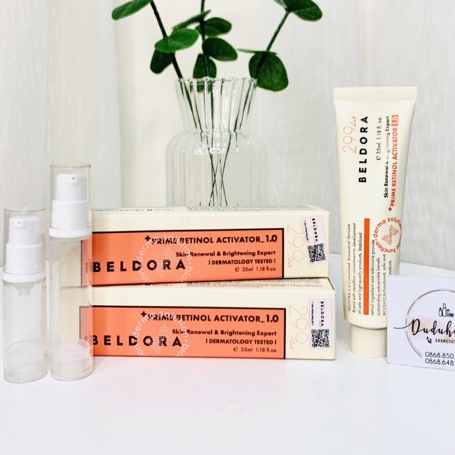 Kem Dưỡng BELDORA 299 RETINOL 1.0 Phủ Bóng, Ngăn Ngừa Mụn Prime Retinol Activator 35ml