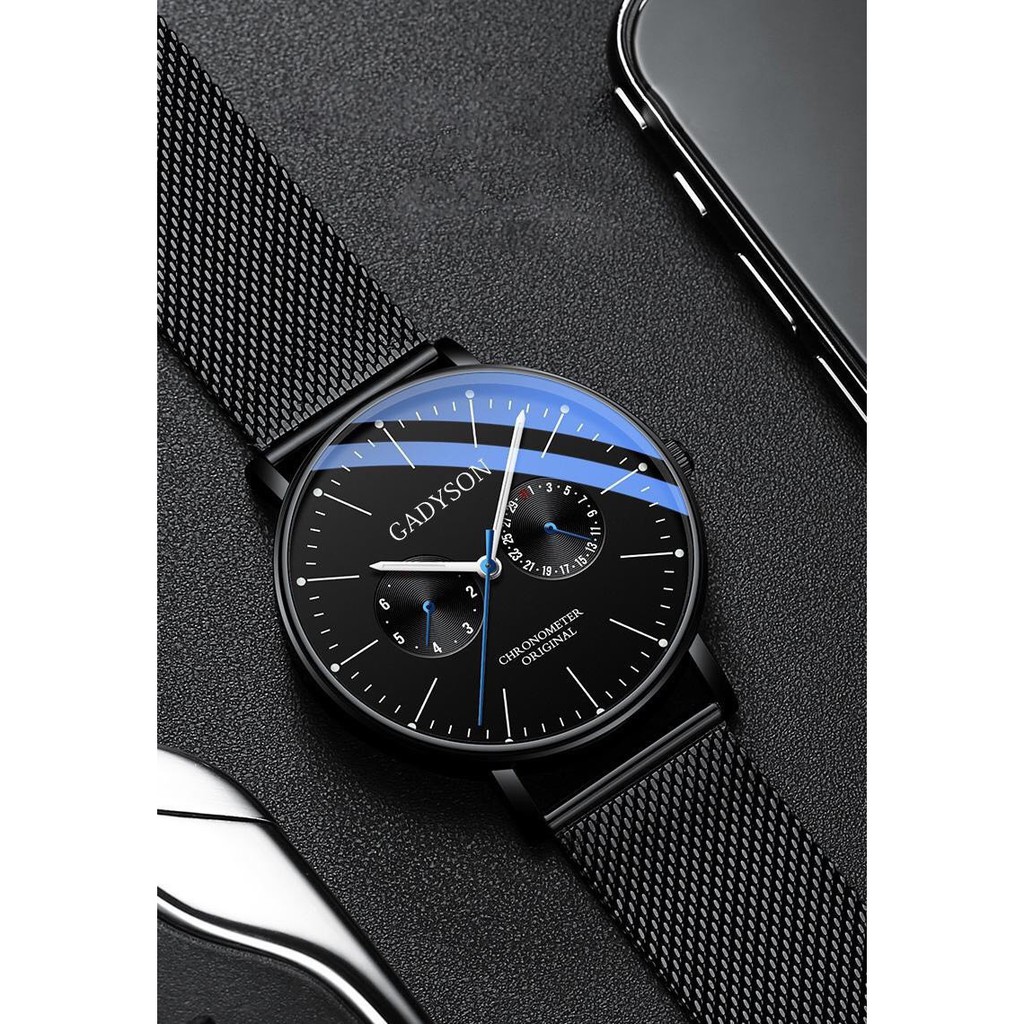 [Mã FAMAYFA2 giảm 10K đơn 50K] Đồng hồ nam Gadyson GA2V01 dây thép nhuyễn cực đẹp tặng tỳ hưu tháo mắc | BigBuy360 - bigbuy360.vn