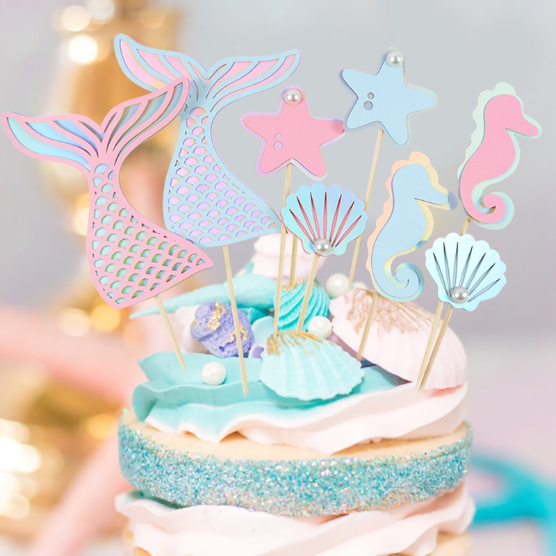 Set 4 / 5 / 6 Que Cắm Trang Trí Bánh Kem Tạo Hình Chủ Đề Sinh Nhật Cho Bé