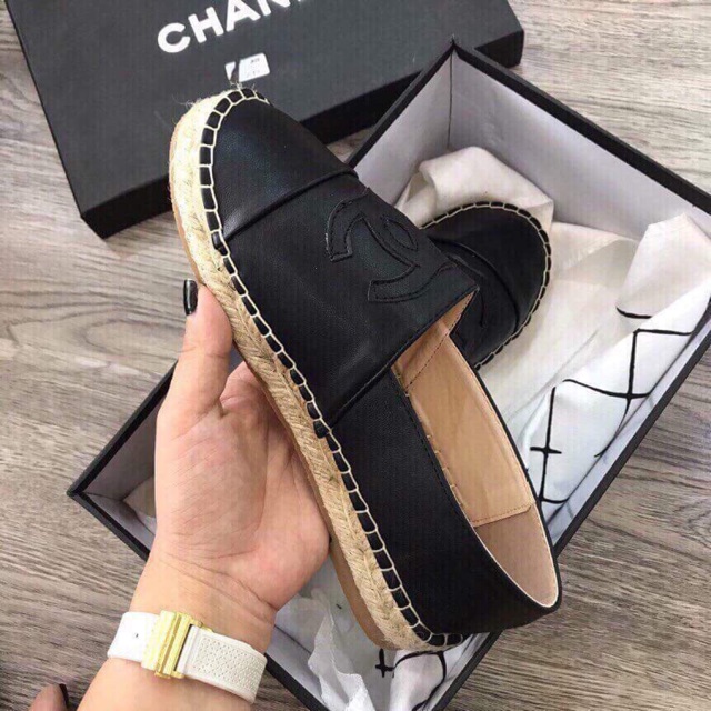 Slipon đế cói da mềm