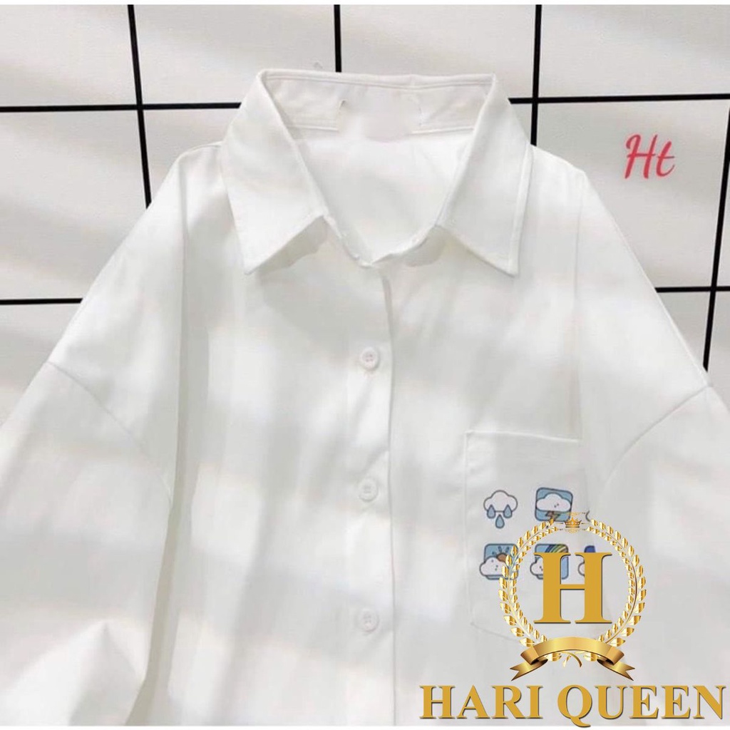 Áo sơ mi dài tay thời tiết HARIQUEEN
