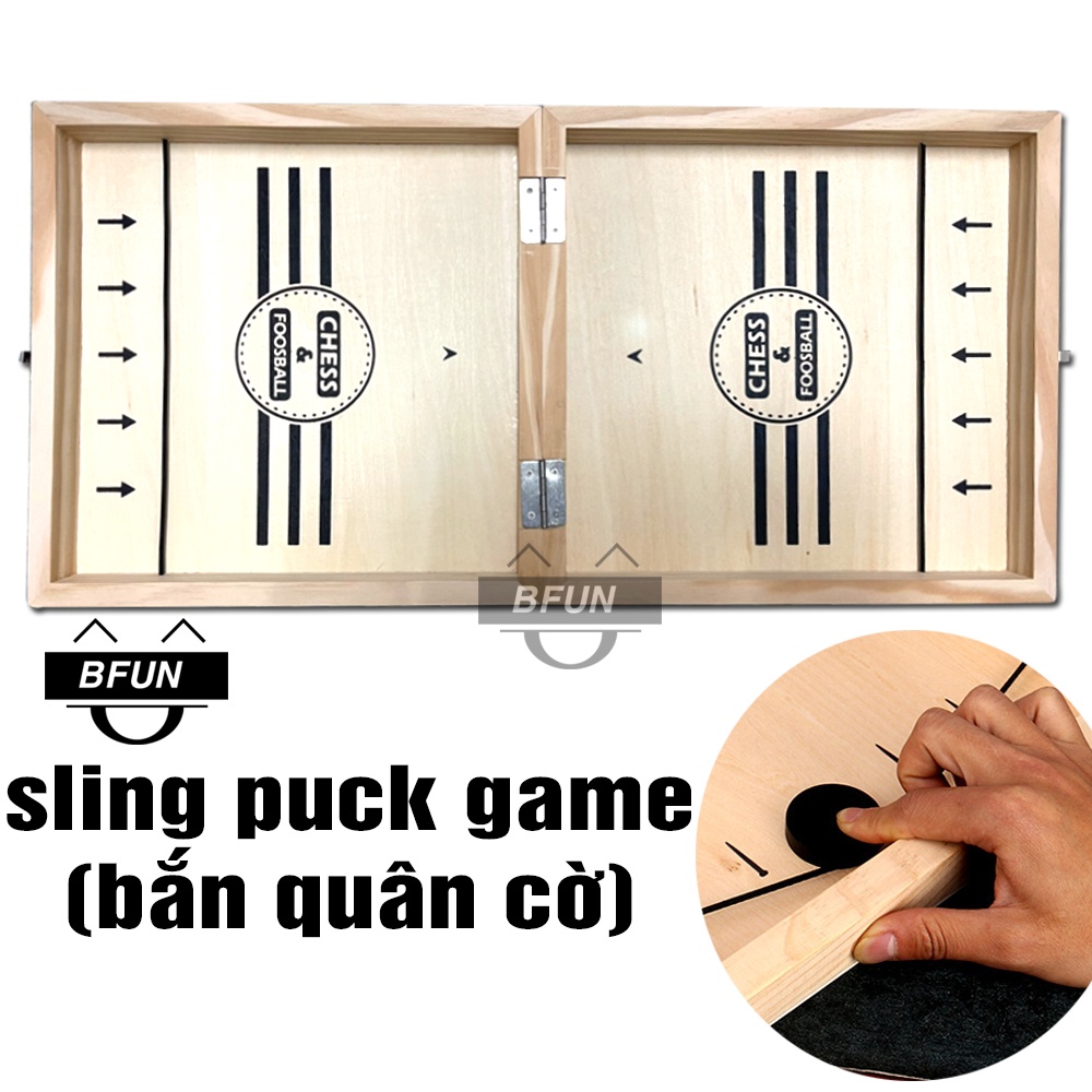 Bộ Cờ Vua 4 IN 1 Cao Cấp - Cờ Vua Bàn Gỗ Kết Hợp Với Cờ Đam Tic Tac Toe, Bắn Quân Cờ, Đồ Chơi Thông Minh Cho Bé BFUN