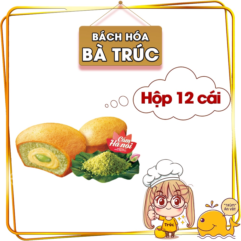 Bánh Custas kem cốm Hà Nội hộp 12 cái