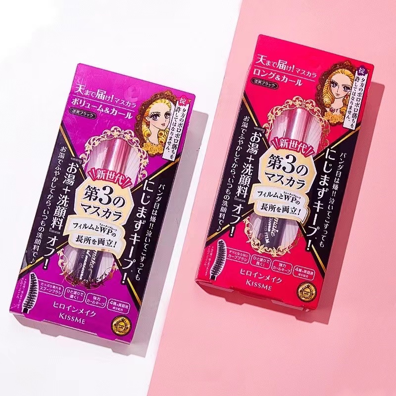 Mascara kiss me hàng auth chống nước, dày mi, dài mi & tạo mi cong không lem