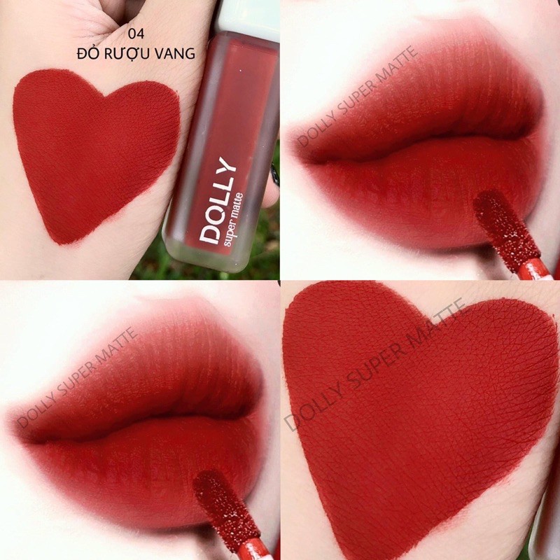 Dolly full 12 màu ❀Hola❀Son Dolly Super Matte Bền Màu Không Chì