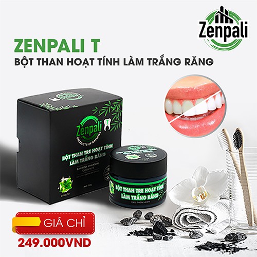 Zenpali T – Bột Than Hoạt Tính Làm Trắng Răng