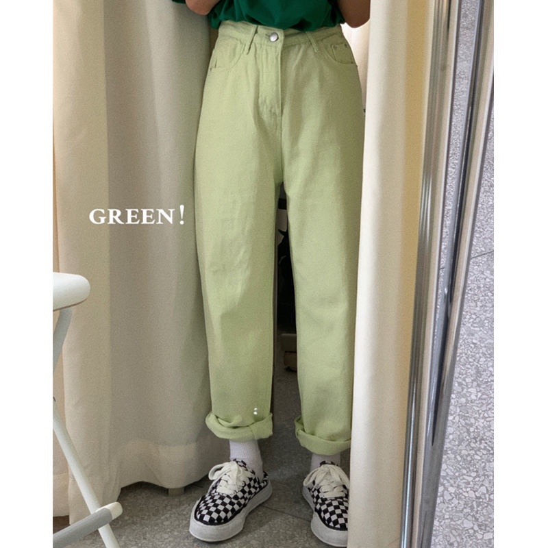 Summer high-waisted high-waisted jeans for women in retro summer fashion 2021