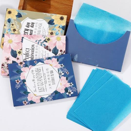 50 tờ giấy thấm dầu Hàng Nội Địa Trung ( 1 gói 50 tờ )