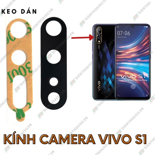 Kính camera vivo s1 kèm keo dán