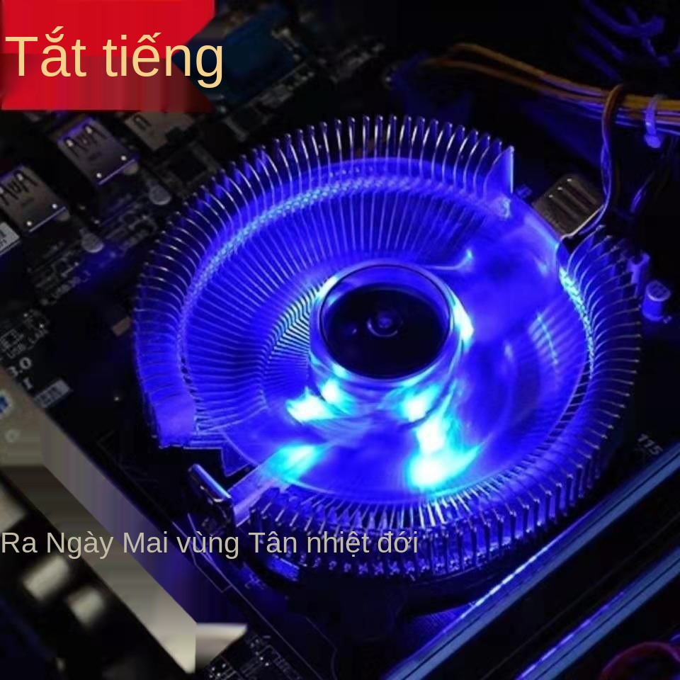 Loại suy giảm Quạt tản nhiệt CPU đa năng Intel AMD siêu êm với đèn LED để gửi giá đỡ miếng dán silicon dẫn