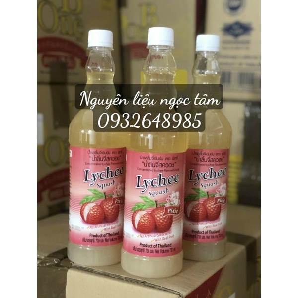 siro vải thái lan pixie 730ml