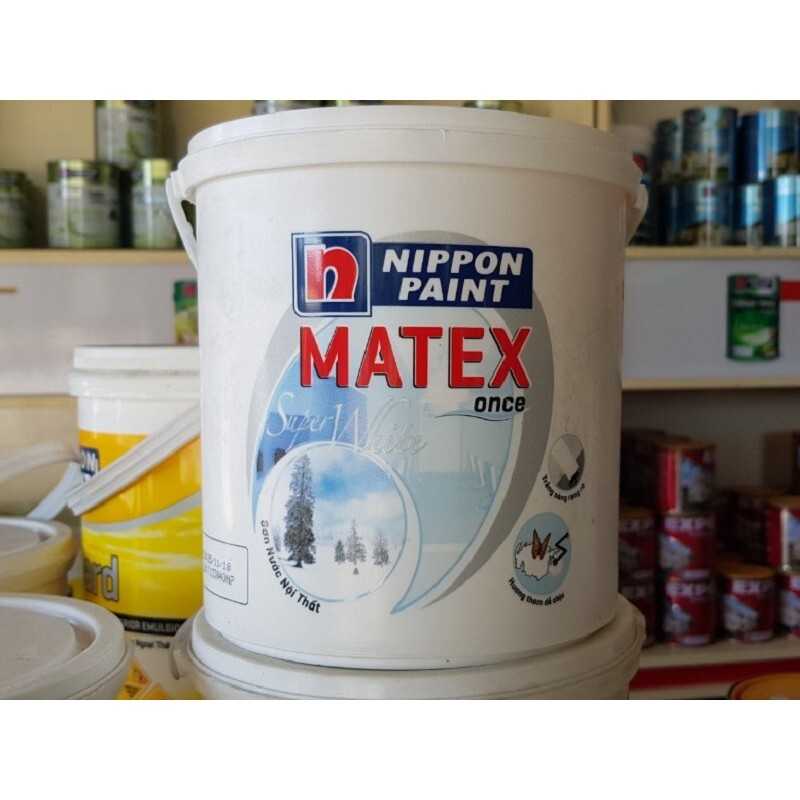 (VZ) Sơn nước trong nhà Nippon Matex ( chiết lẻ 1kg) mầu trắng.